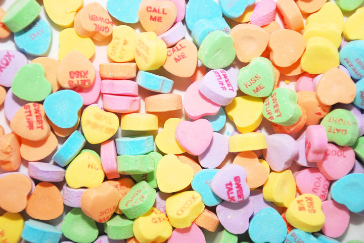 Conversation heart background