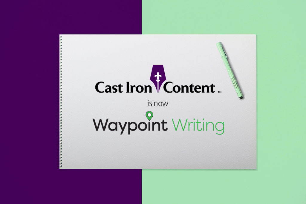 Cast Iron Content is now Waypoint Writing